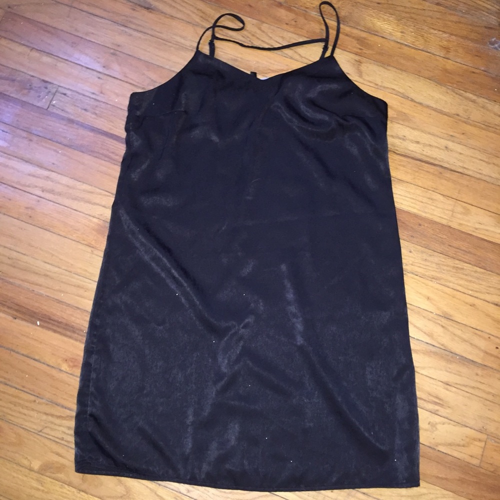 Black Satin Dress